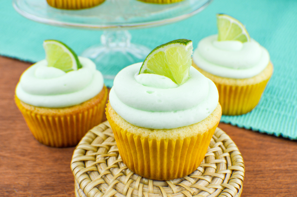 Tequila Lime Margarita Cupcakes with Frosting