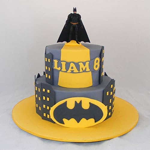 Two Tier Batman Cake