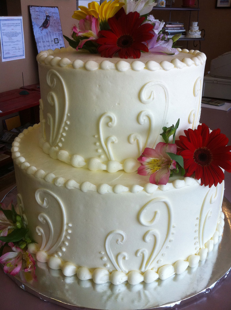 Two Tier Wedding Cake Ideas HEB