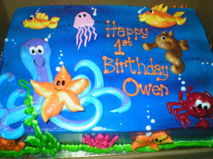 Under the Sea Birthday Sheet Cake