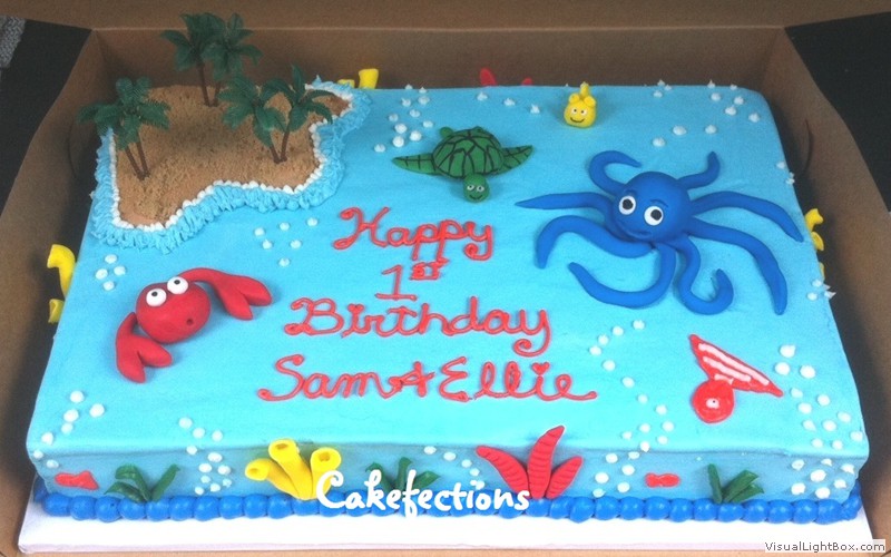 Under the Sea Birthday Sheet Cake Under the Sea Birthday Sheet Cake