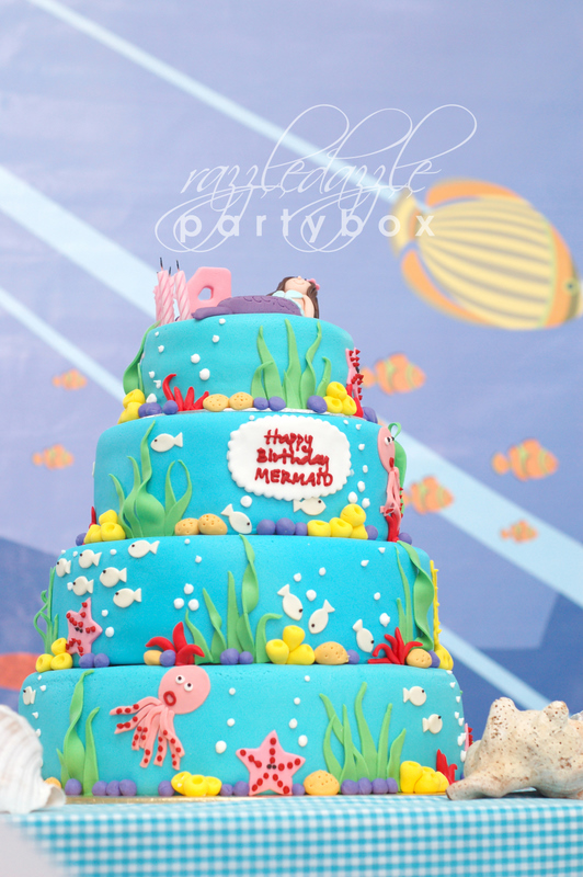 Under the Sea Themed Birthday Cake