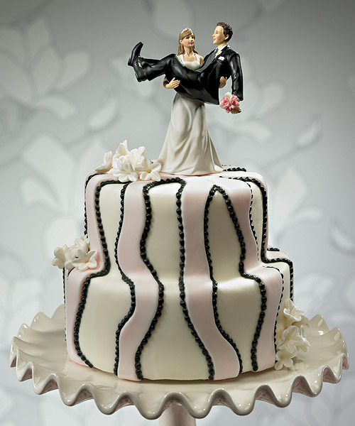 Unique Wedding Cake Toppers Bride and Groom