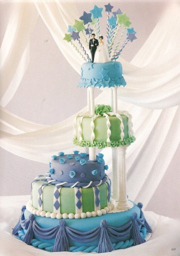 Unique Wedding Cakes Colors