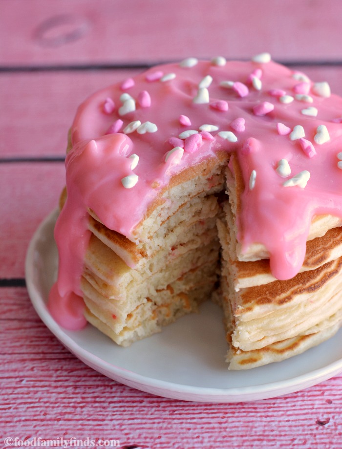 Valentine Day Breakfast Pancakes