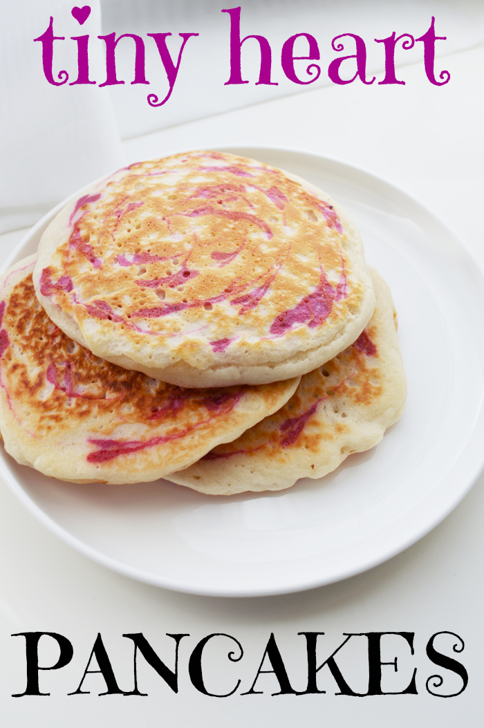 Valentine's Day Heart Pancakes Valentine's Day Heart Pancakes