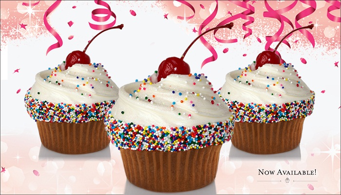 Vanilla Cupcakes with Rainbow Sprinkles Vanilla Cupcakes with Rainbow Sprinkles