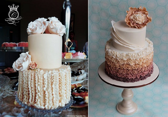 Vertical Ruffle Cake Fondant