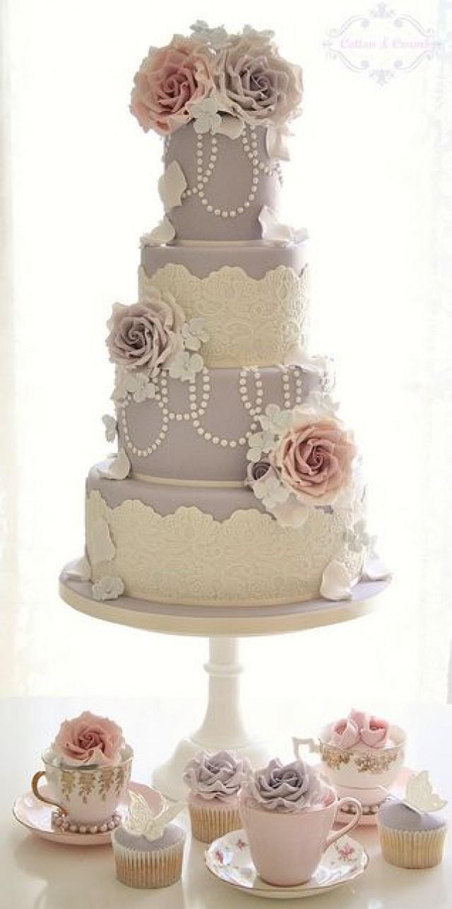 Vintage Pastel Wedding Cake Vintage Pastel Wedding Cake