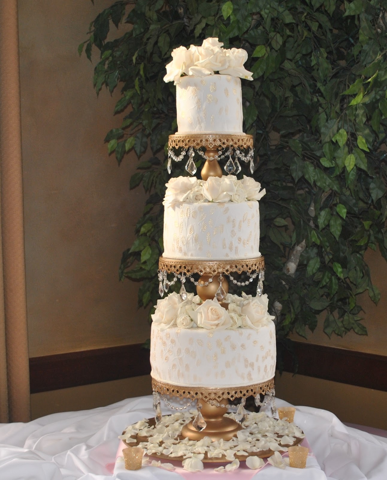 Vintage Style Wedding Cake