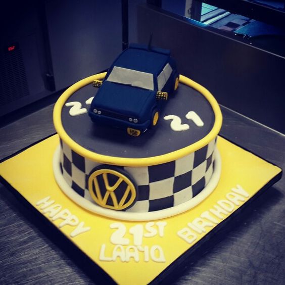 VW Golf Birthday Cake