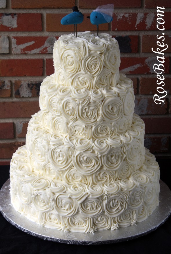 Wedding Cake Buttercream Roses