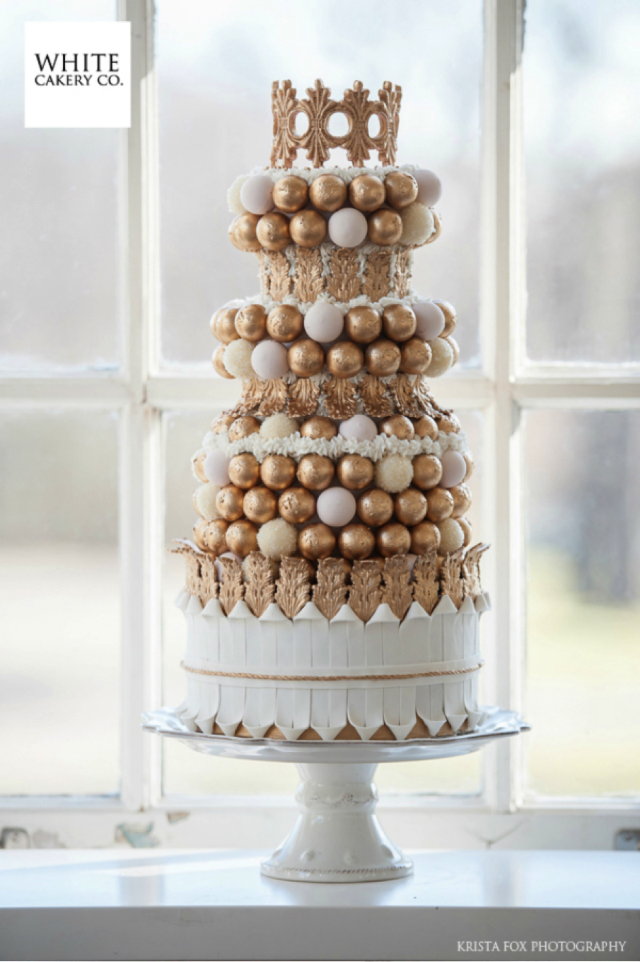 Wedding Cake with Gold