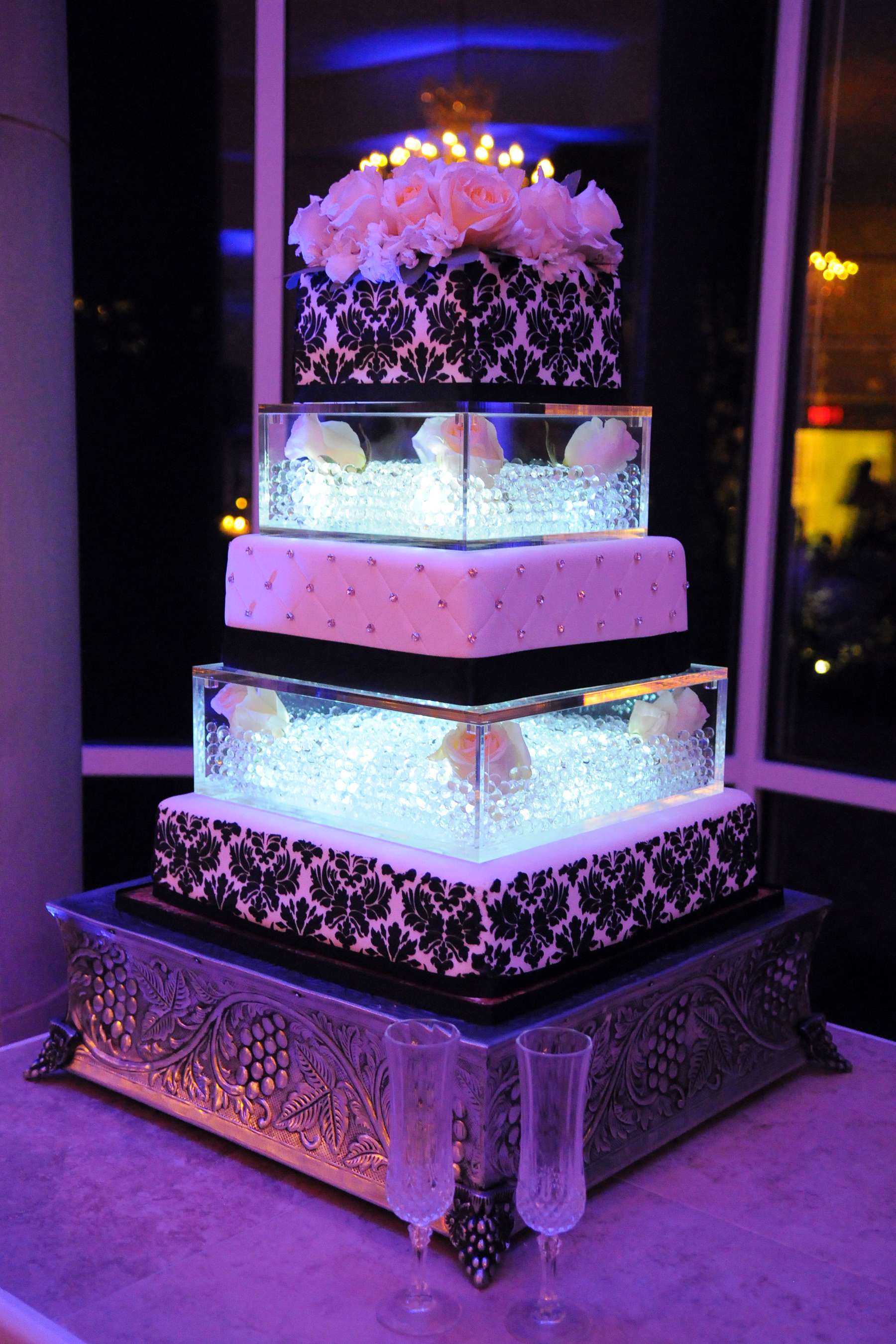 Wedding Cake with LED Lights