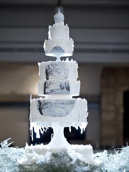 Winter Wedding Cake Idea Winter Wedding Cake Idea