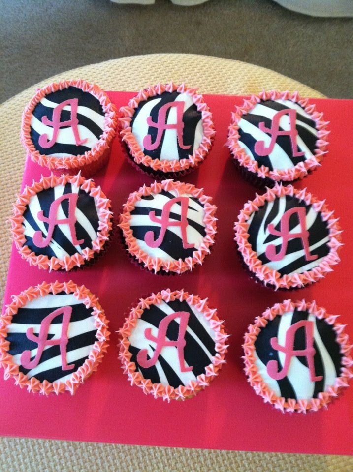 Zebra Print Cupcakes