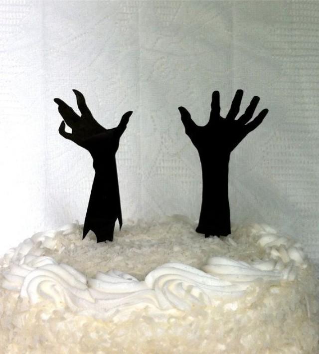 Zombie Wedding Cake Topper Silhouette