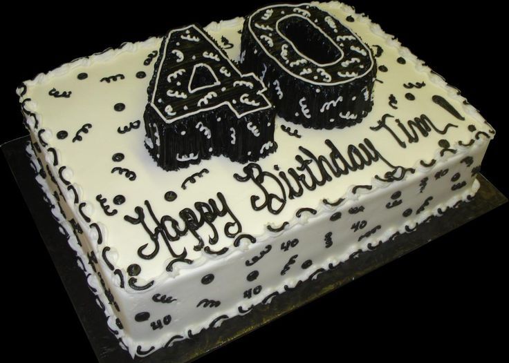 40 Birthday Sheet Cakes