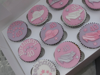 40th Birthday Cupcakes