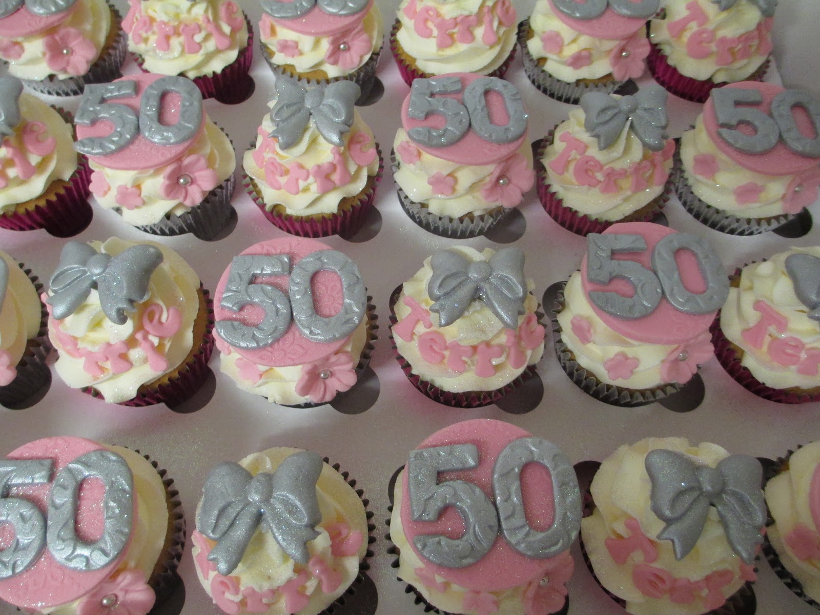 50th Birthday Cupcakes