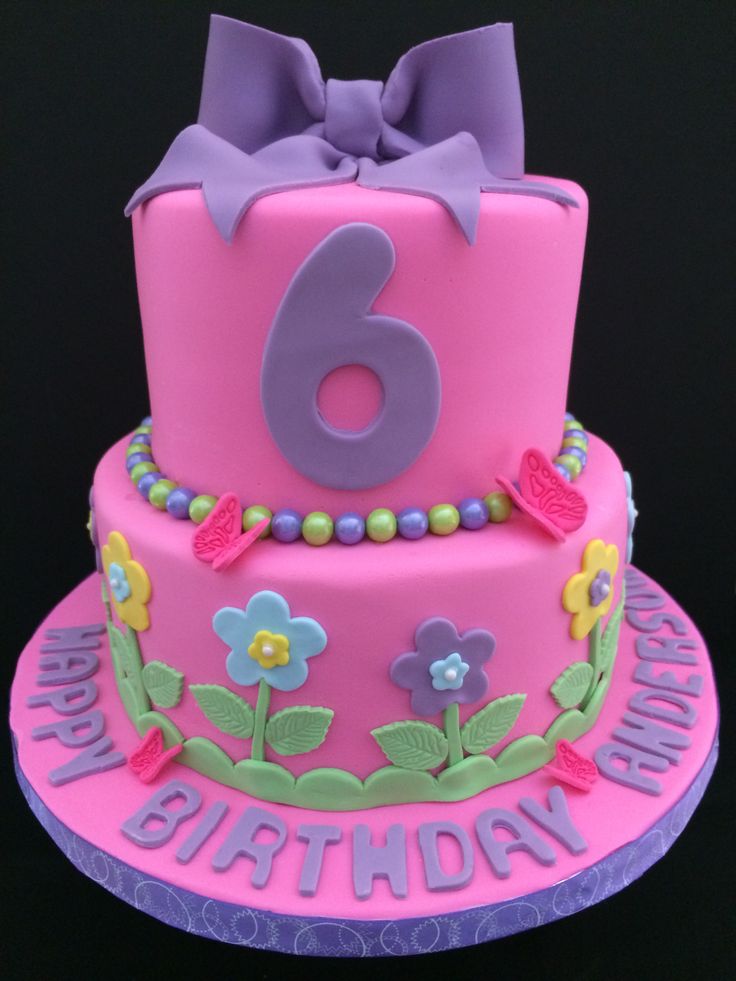 6 Year Old Girl Birthday Cakes