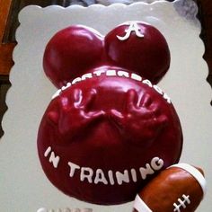 Alabama Crimson Tide Baby Shower Cake