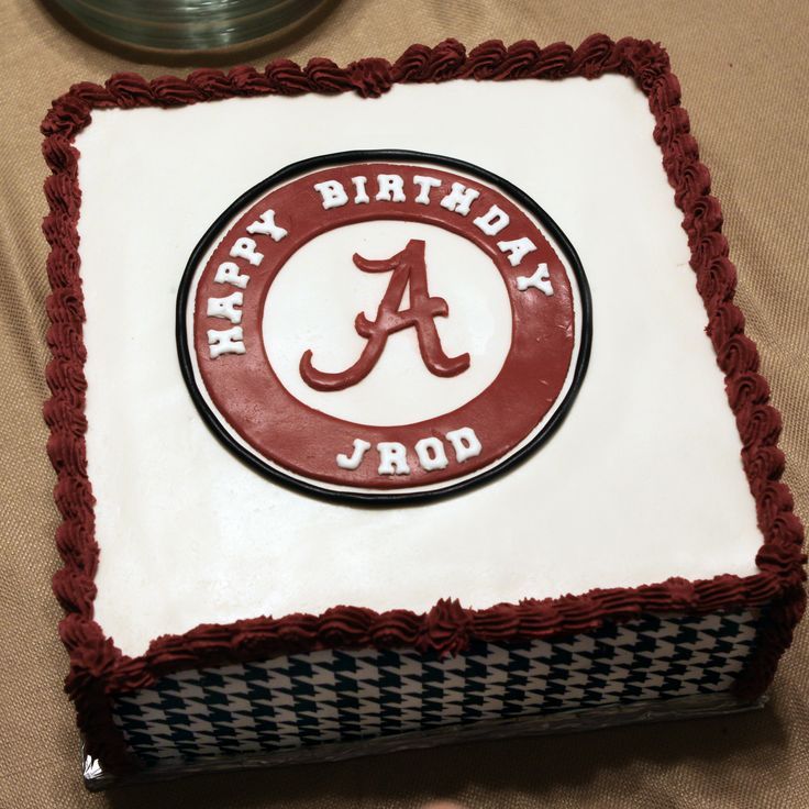 Alabama Crimson Tide Birthday Cake Alabama Crimson Tide Birthday Cake