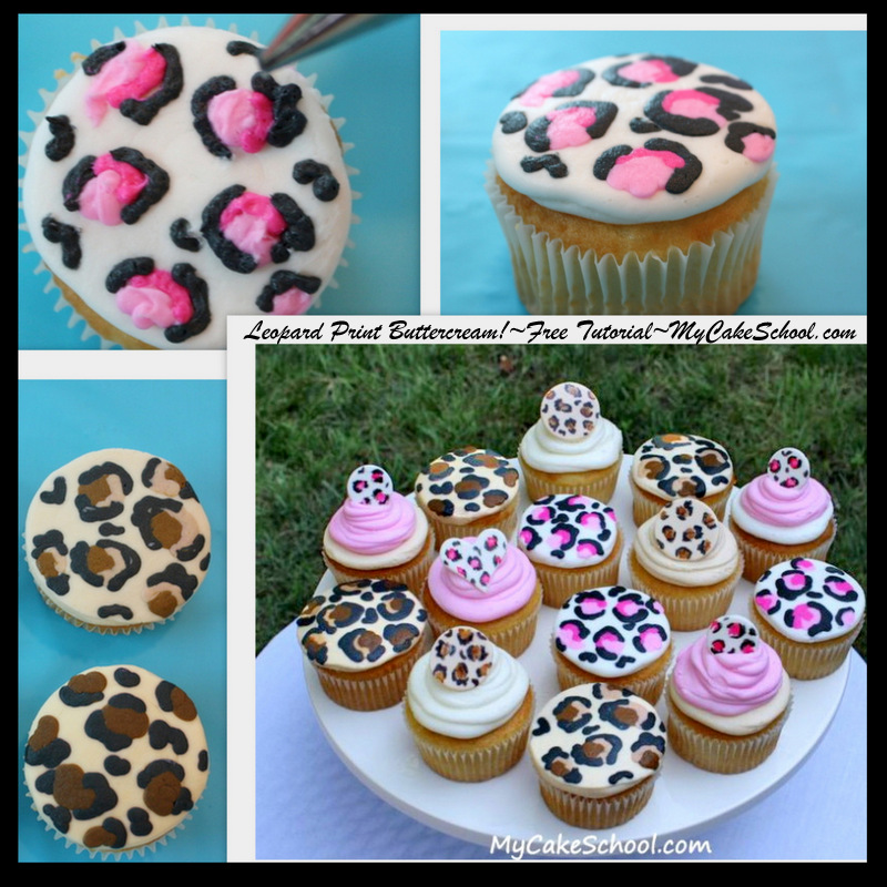 Animal Print Cupcakes