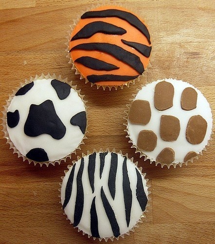 Animal Print Cupcakes