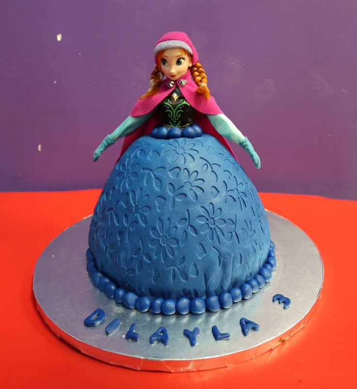 Anna From Frozen Birthday Cake