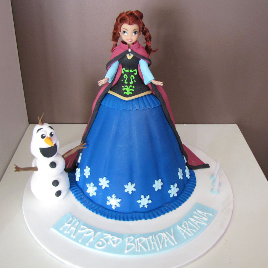 Anna From Frozen Cake