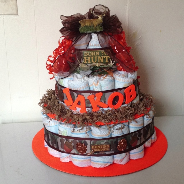 Baby Boy Camo Diaper Cake Baby Boy Camo Diaper Cake