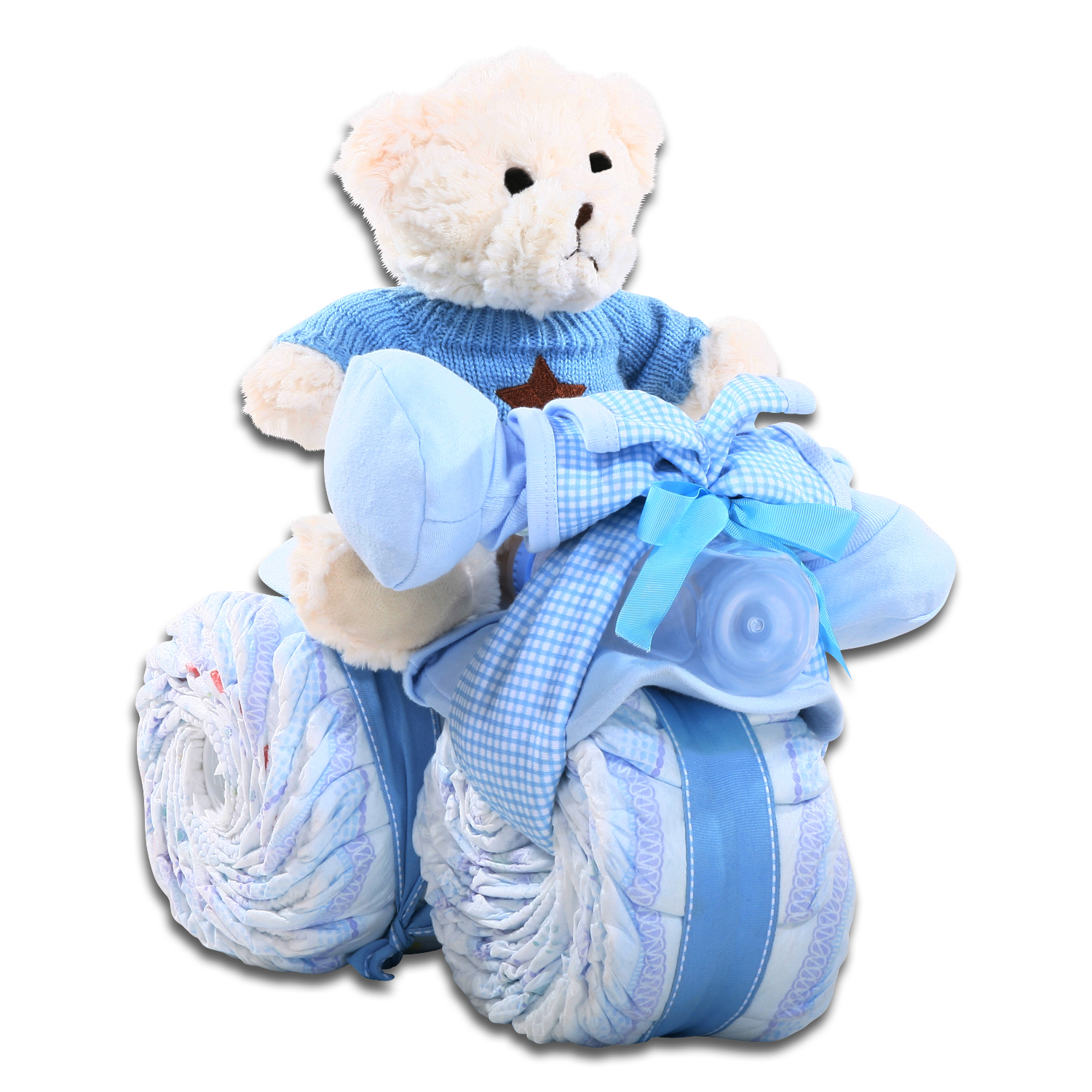 Baby Boy Tricycle Diaper Cake