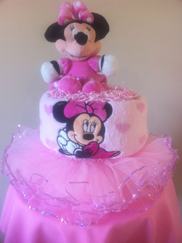 Baby Minnie Mouse Diaper Cake