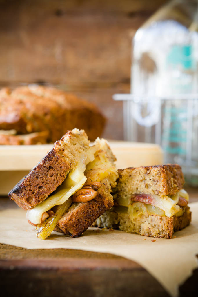 Banana Bread Grilled Cheese Sandwich