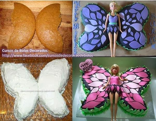 Barbie Butterfly Cake