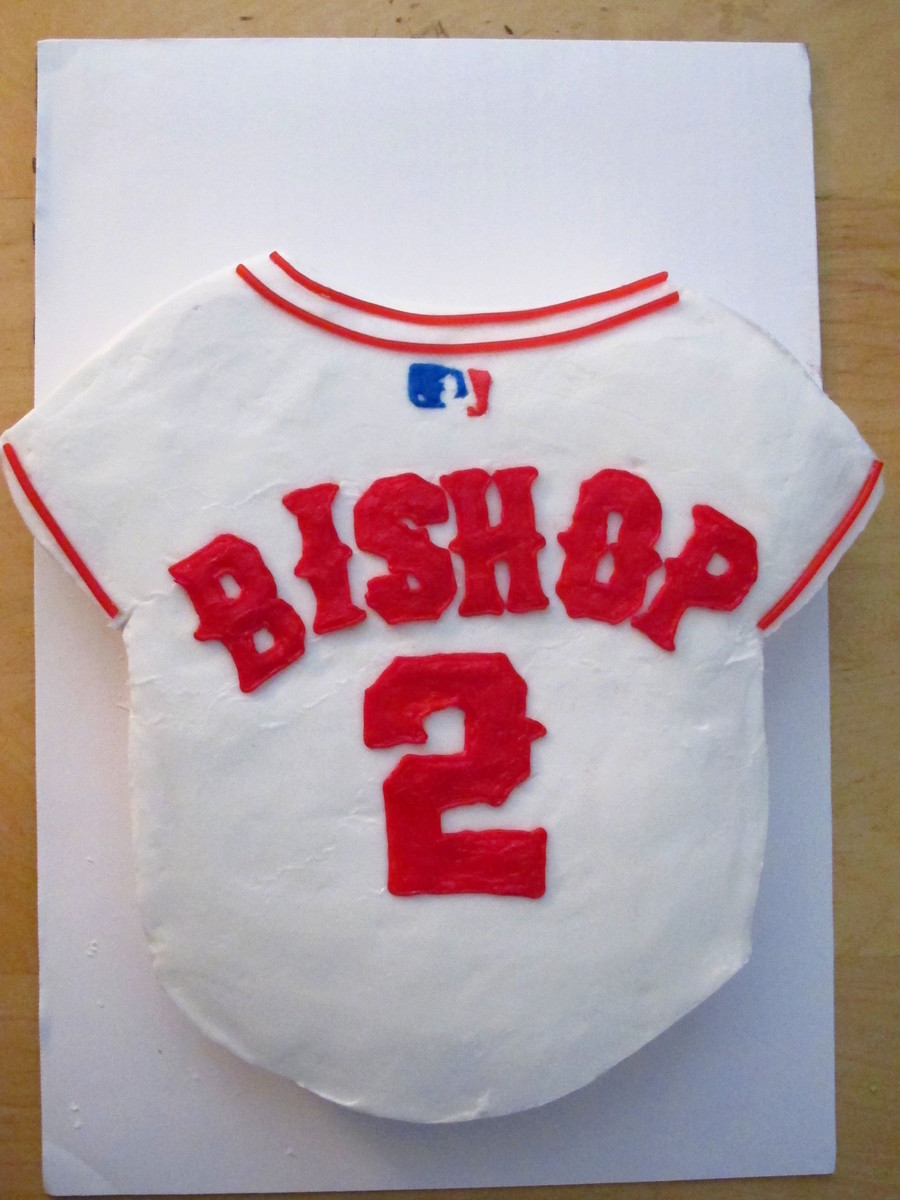 Baseball Jersey Birthday Cake