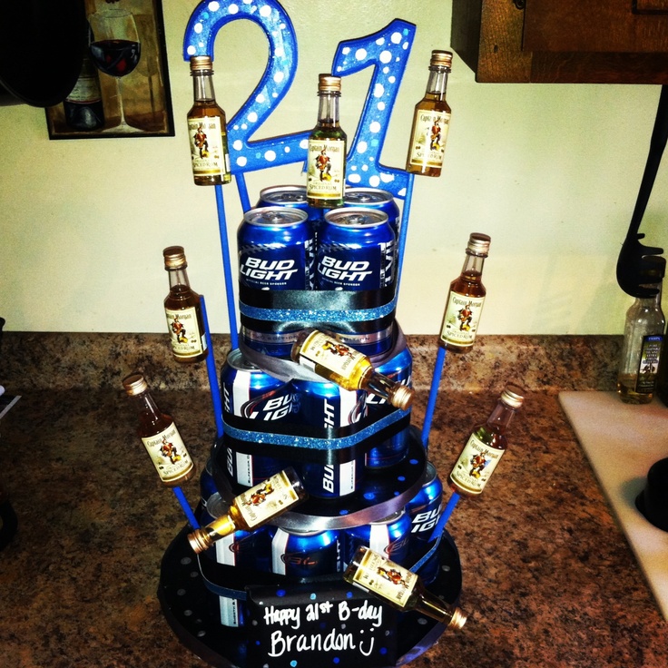 Beer Can Birthday Cake