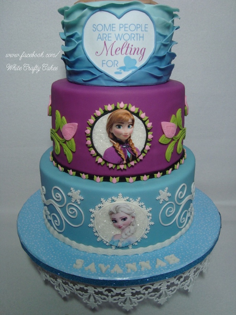 Birthday Cake Anna and Elsa Frozen
