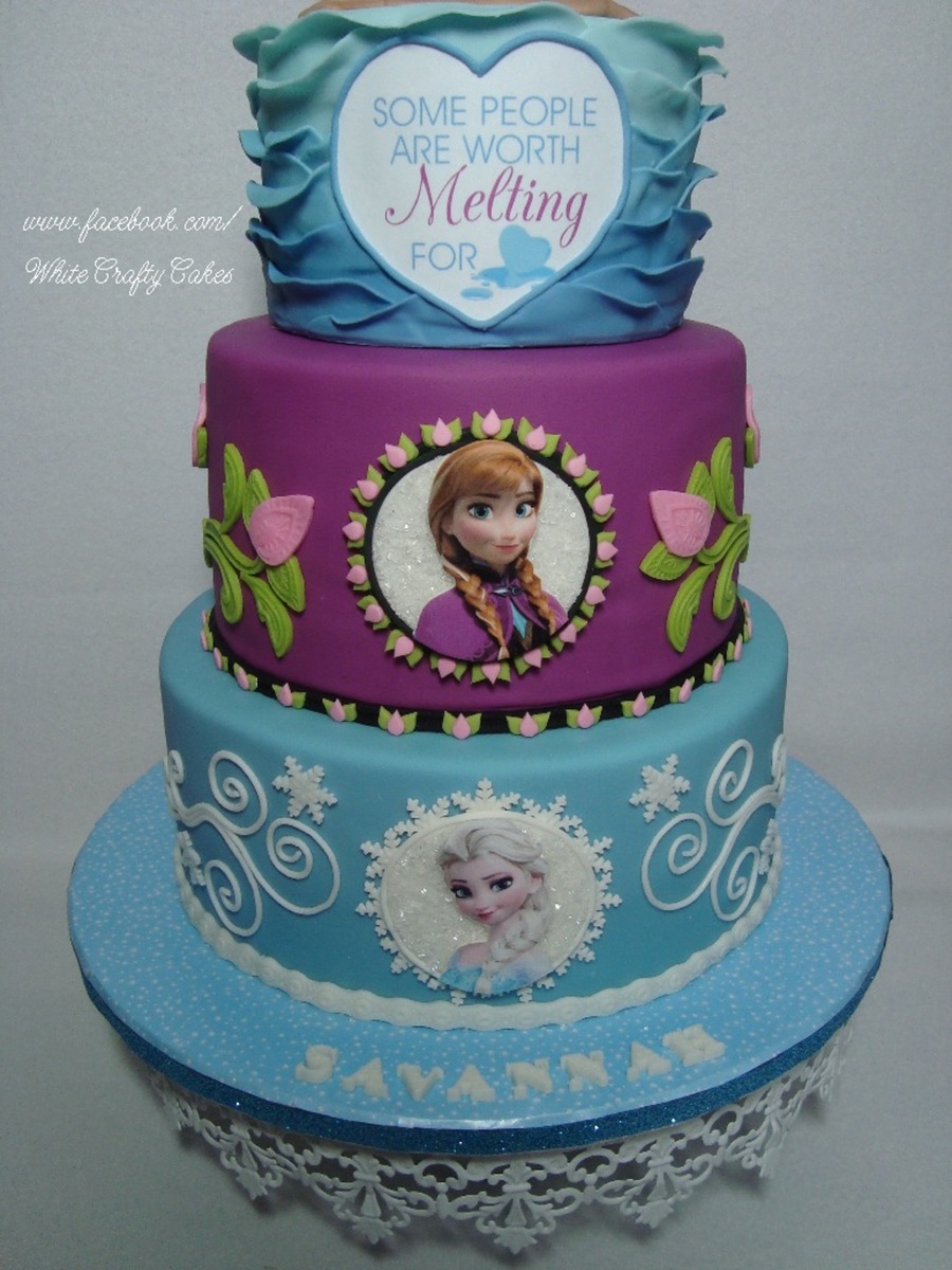 Birthday Cake Anna and Elsa Frozen Birthday Cake Anna and Elsa Frozen