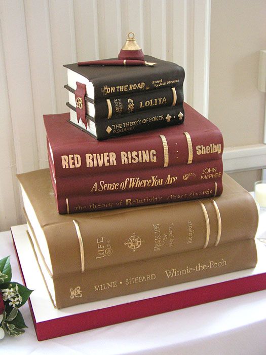 Birthday Cake with Books Birthday Cake with Books