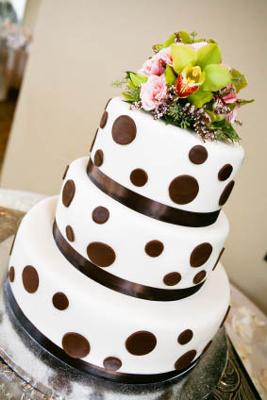 Black and White Polka Dot Cake