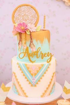 Boho Birthday Party Cakes