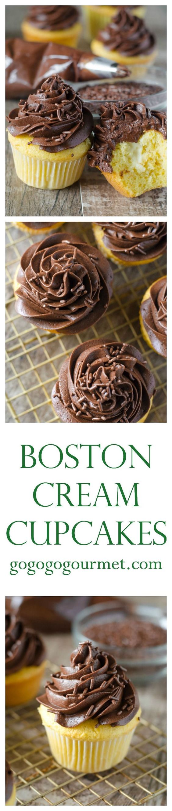 Boston Cream Cupcakes Recipe