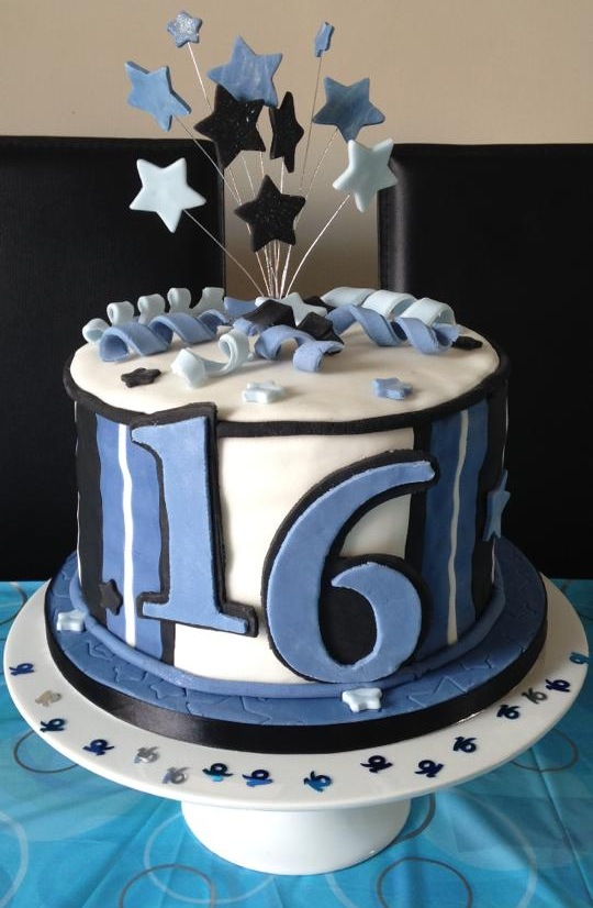 Boy 16th Birthday Cake