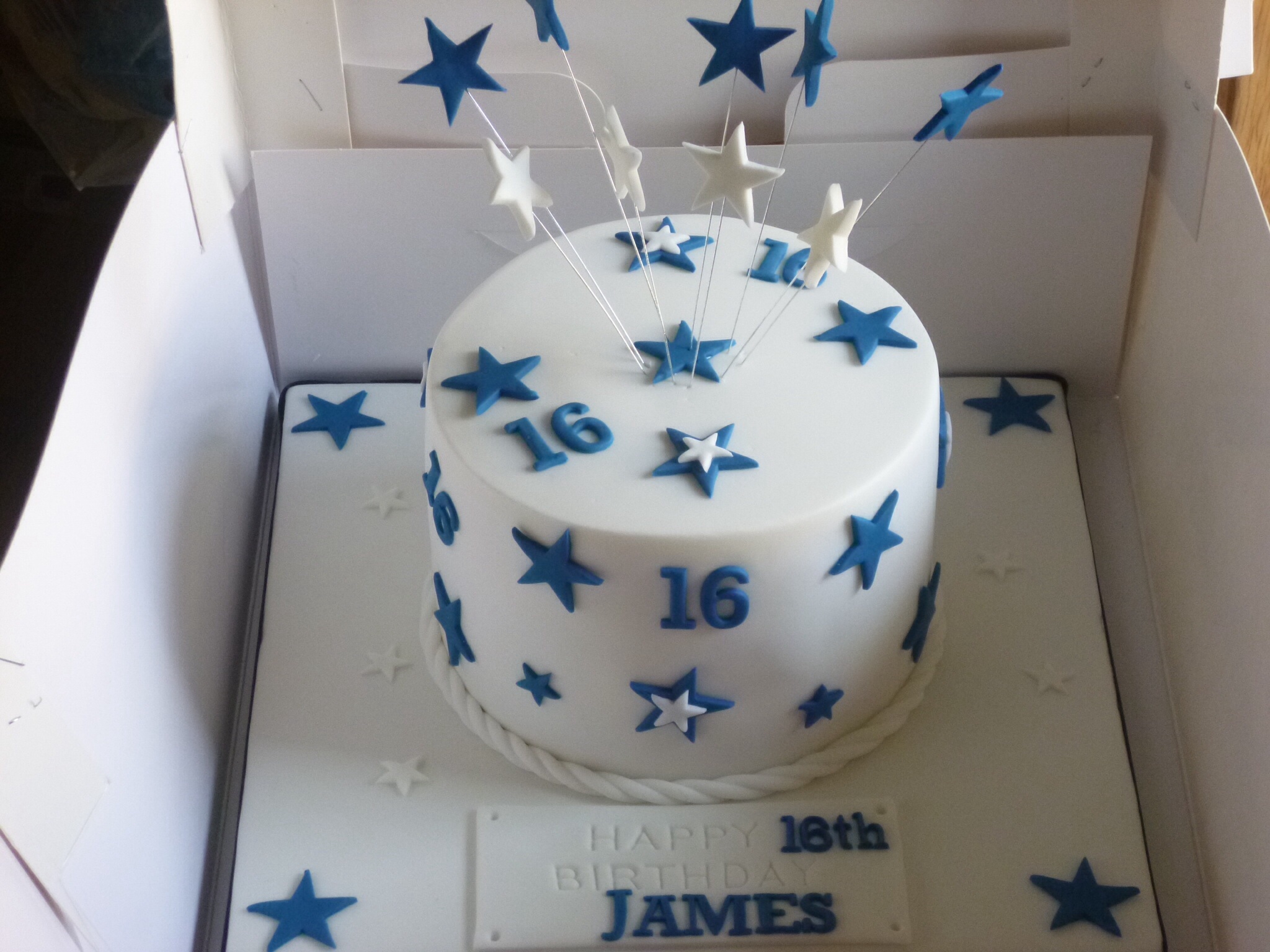 Boy 16th Birthday Cake