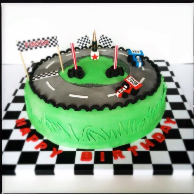 Boys Racing Car Cake Idea