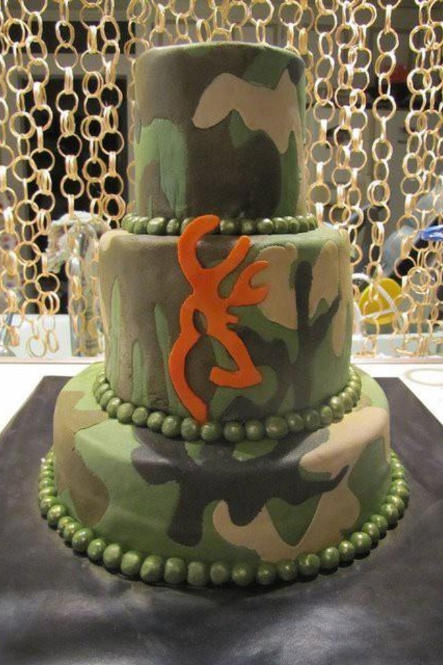 Browning Camo Cake