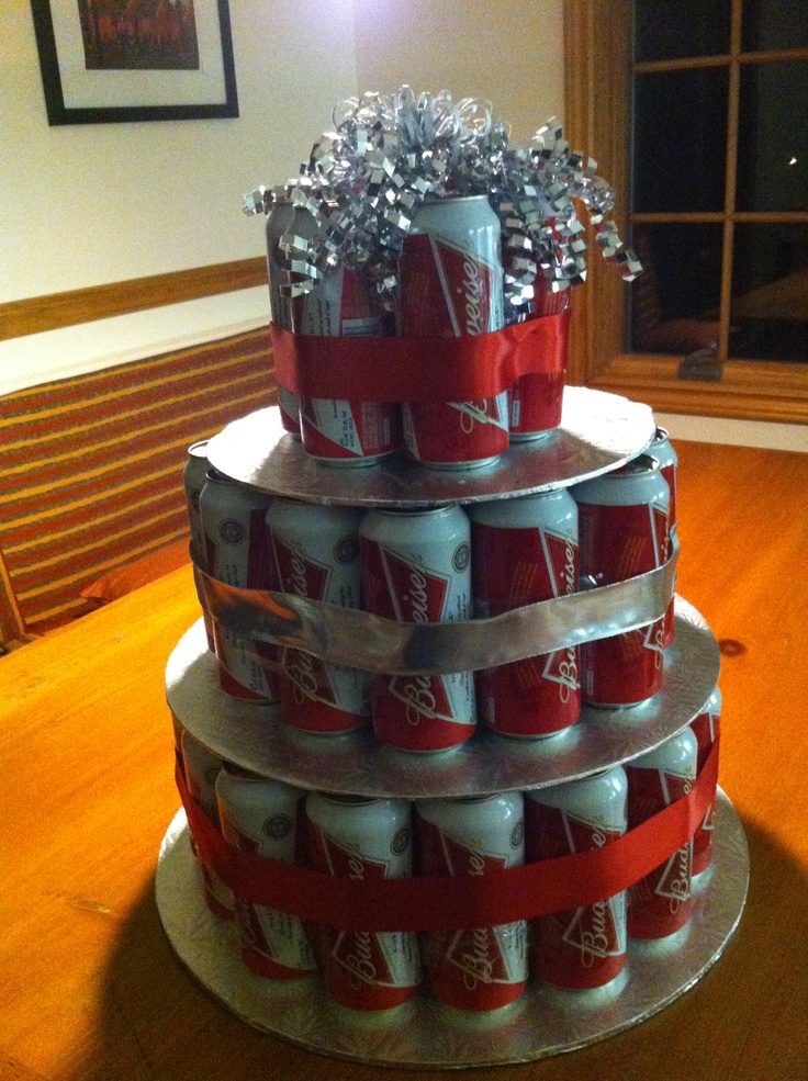 Budweiser Beer Can Cake
