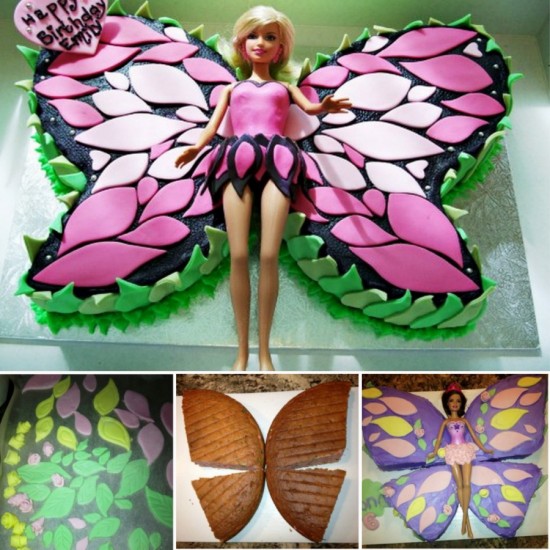 Butterfly Cake with Barbie